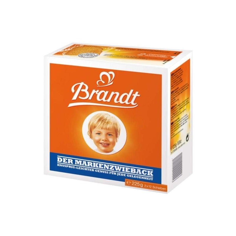 Brandt Zwieback Rusk | Sweetened Crispy Bread | Perfect for Teething Children | Enjoy With Sweet or Savory toppings | 8 oz each [Pack of 2] - Image 4